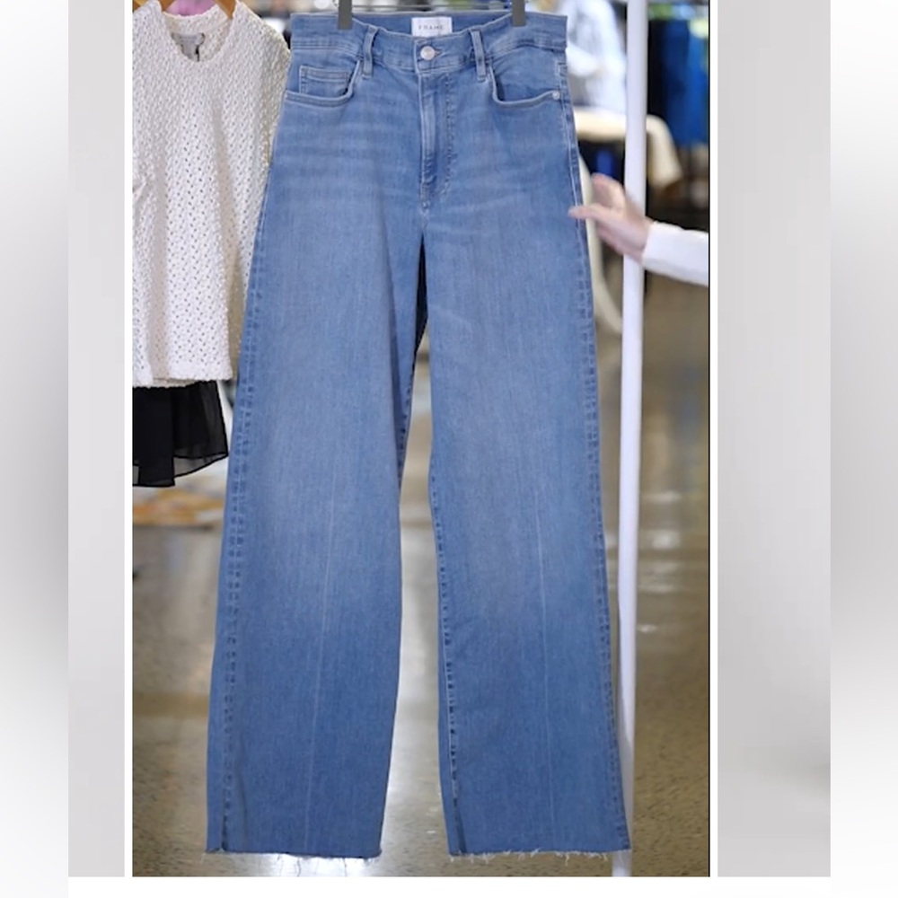 Frame Slim Palazzo Jeans
